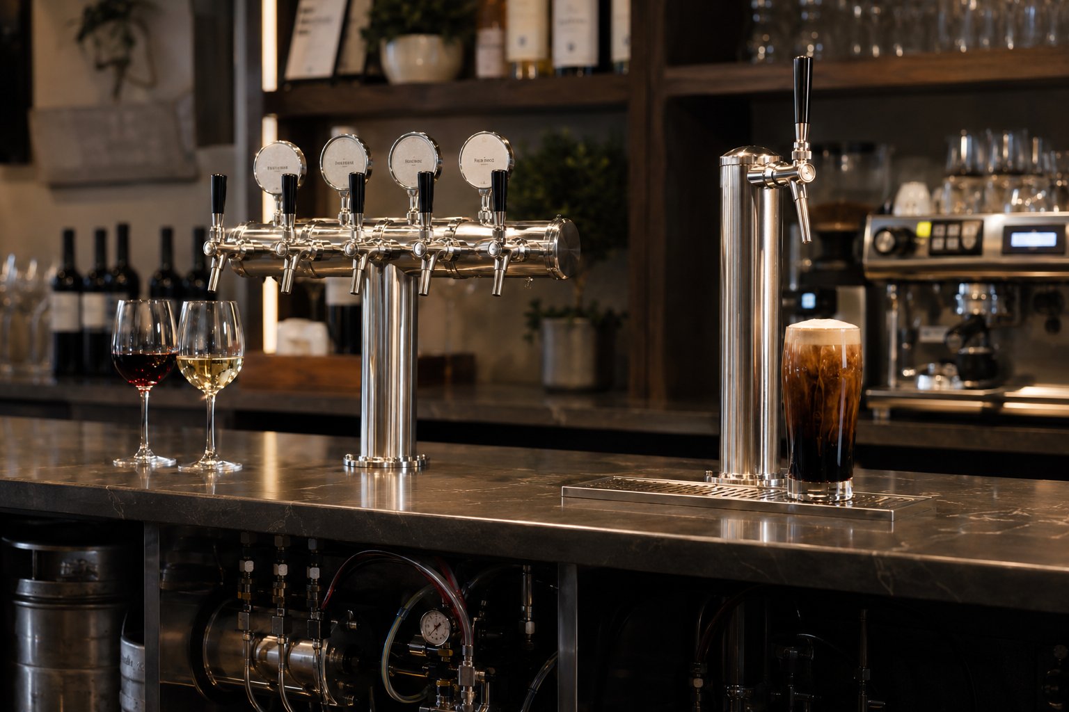 Wine and Nitro Coffee