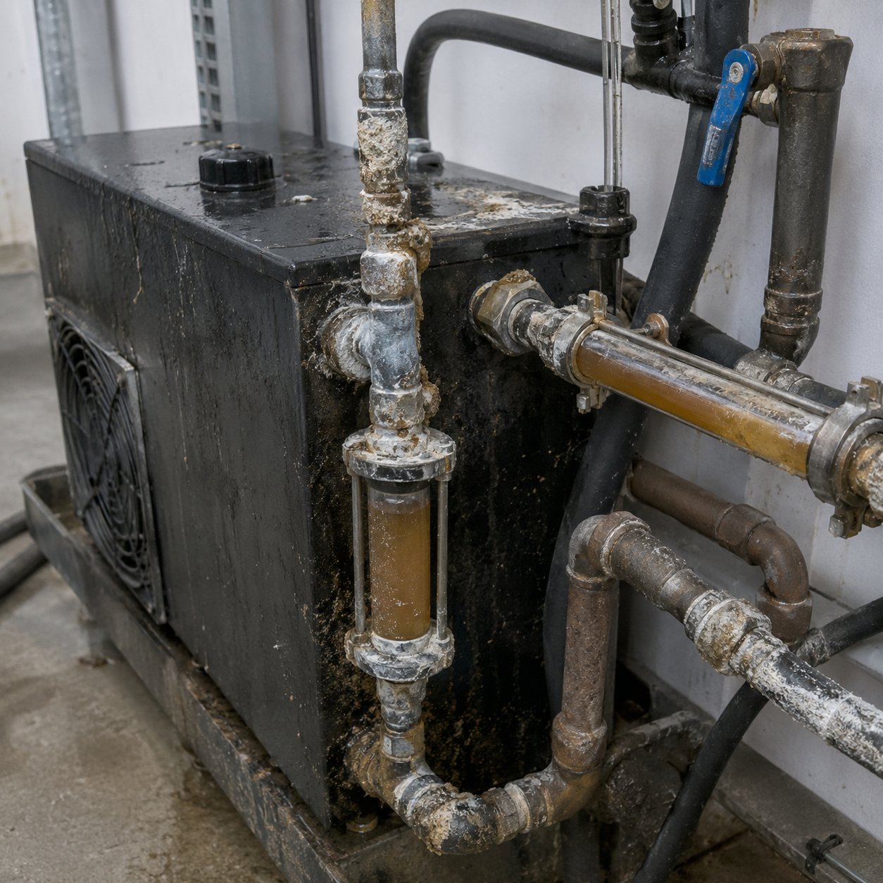 Dirty glycol system