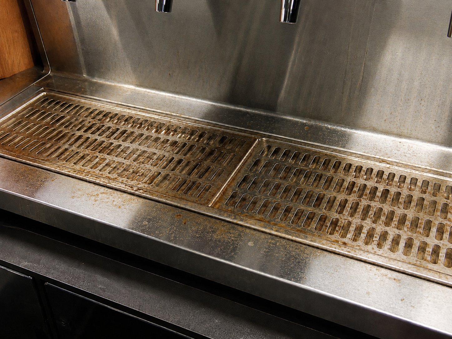 Dirty drip tray